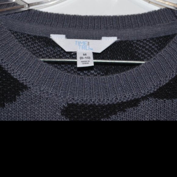 Time and Tru TM Acrylic Knit Pullover Knee Dress M - Picture 2 of 5